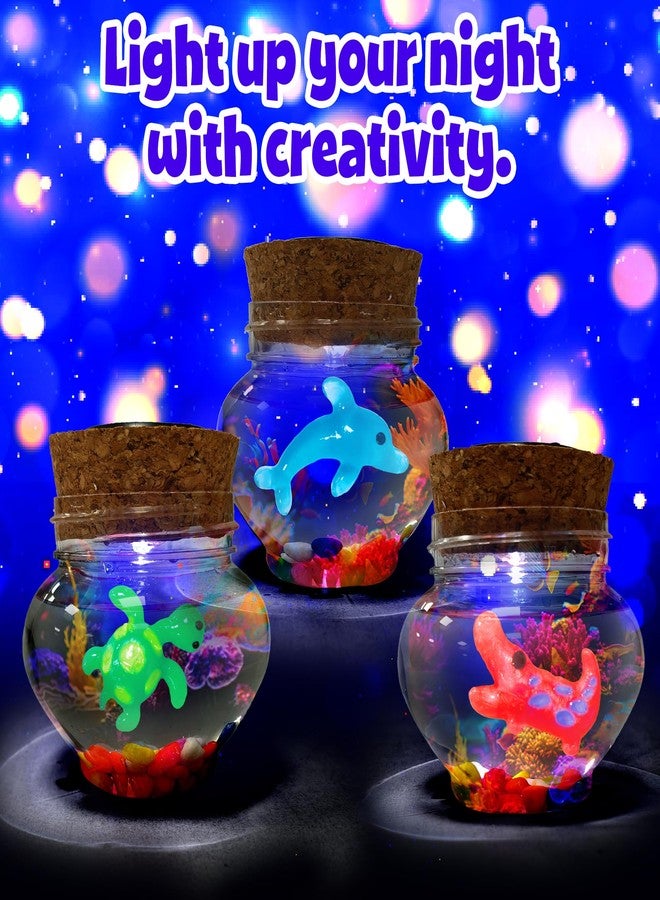 AGENTLAN Magic Water Elf Toy Kit，Aqua Fairy Squishy Making kit with 10 Water gels&8 molds,Magic Jelly elf,Glow in The Dark Water Pets Craft Kits,Sensory Toy Gift Ages 3 4 5 6 7 8 9 - Image 3